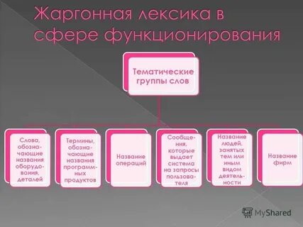 Группы слов в разделе лексика