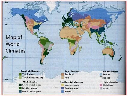 Worlds climates
