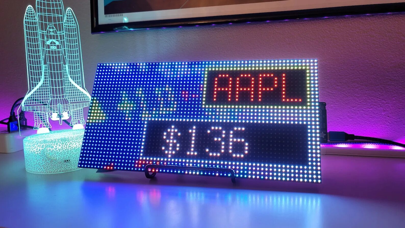 Pixel display. Pixel display
