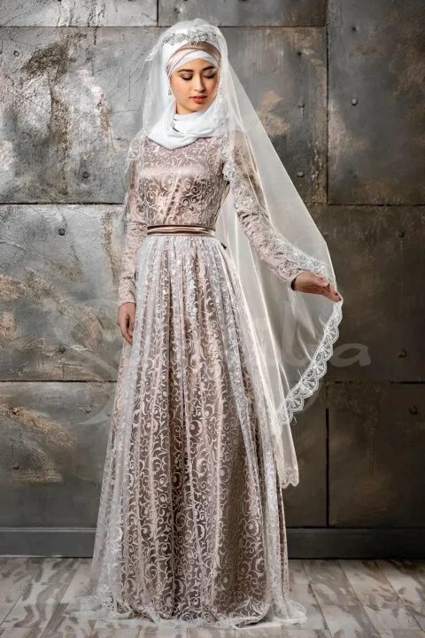 Мусульманская авито. Платье на никах. Мусульманские платья для никаха. Платье на никах для невесты современный. Пышное платье на никах.
