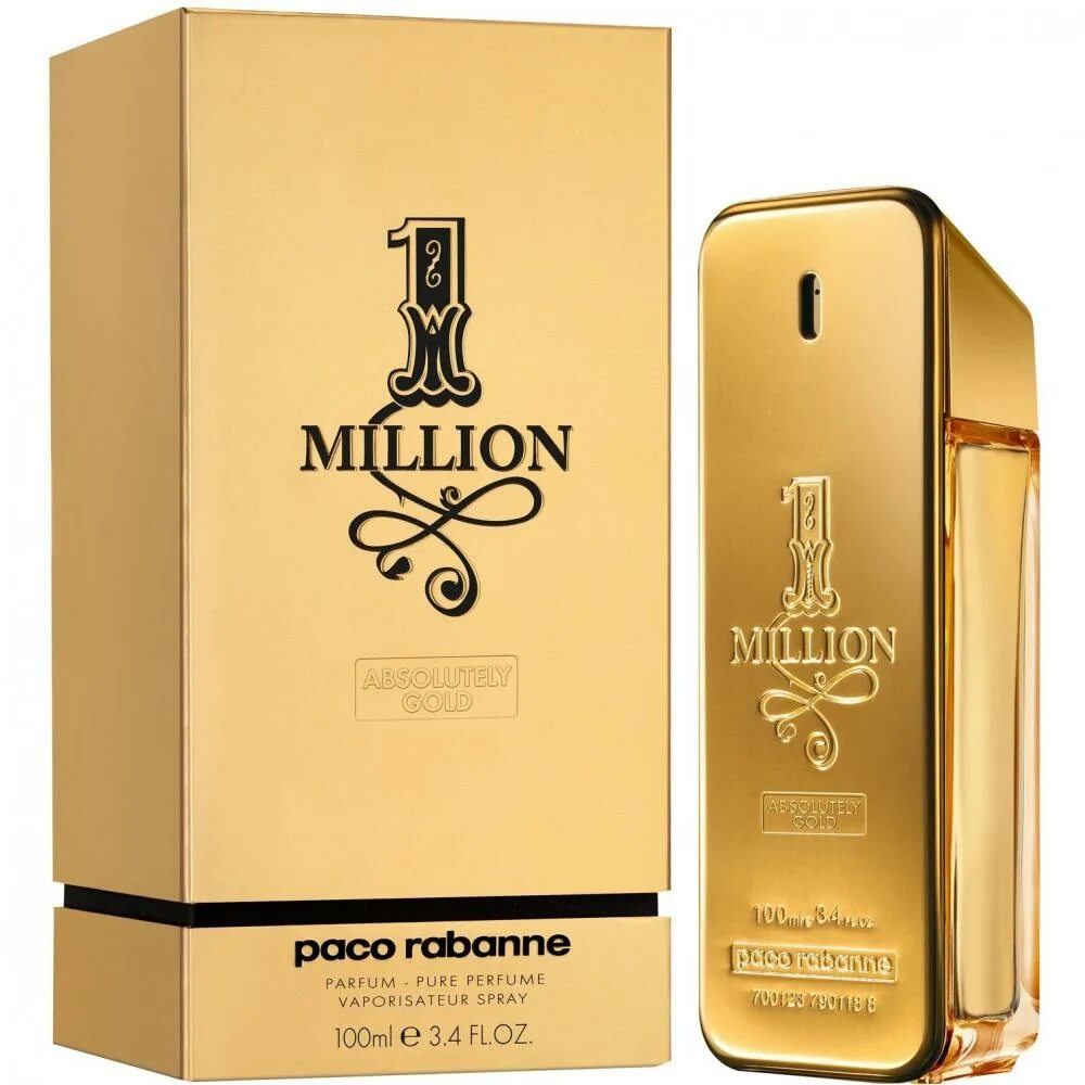 Пако рабан золотые. Paco rabanne one million parfum 100ml. 1 million absolutely gold paco rabanne. пако рабан духи 1 миллион. paco rabanne one million 100 ml.