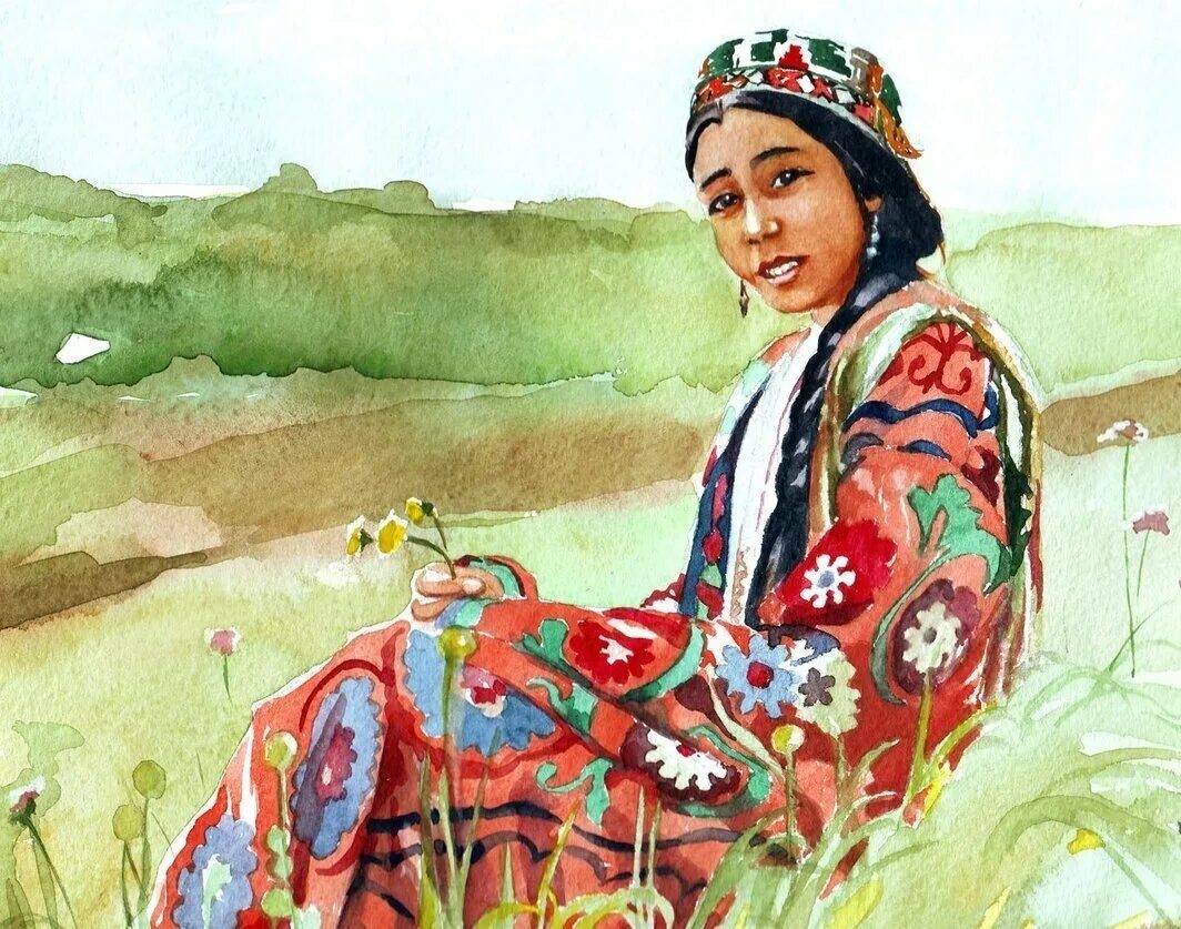 Урал Тансыкбаев портрет Ташкенбаева. Veta казахская художница. Узбекская живопись. Узбекские женщины.