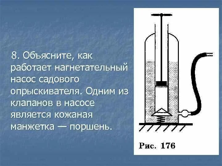 Давление воды в цилиндре нагнетательного насоса 1200. Манометры поршневой жидкостный насос 7 класс физика. Манометры жидкостный насос 7 класс физика модель. Поршневой насос жидкостный манометр элементы устройства. Физика 7 манометры поршневой жидкостный насос гидравлический пресс.