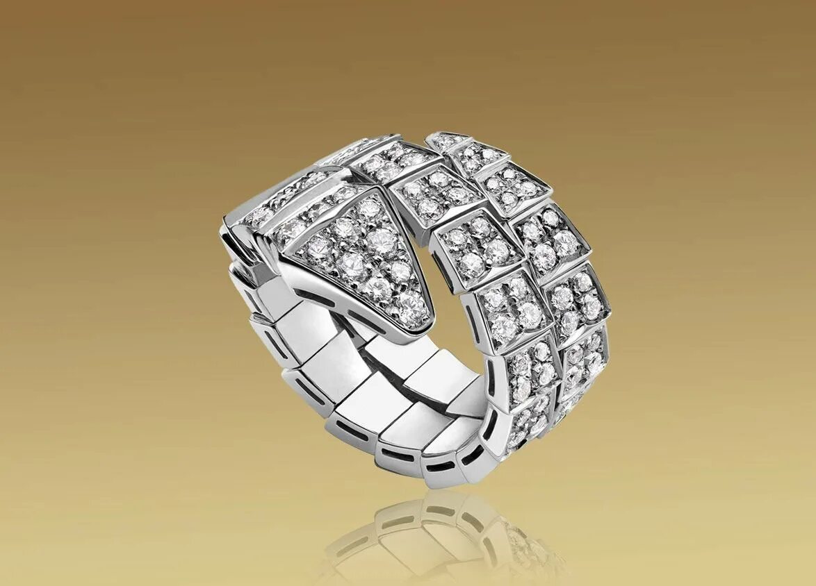 Serpenti Viper Rose Gold Ring 357866 Bvlgari Rose Gold 357866 Rings Bvlgari Offi