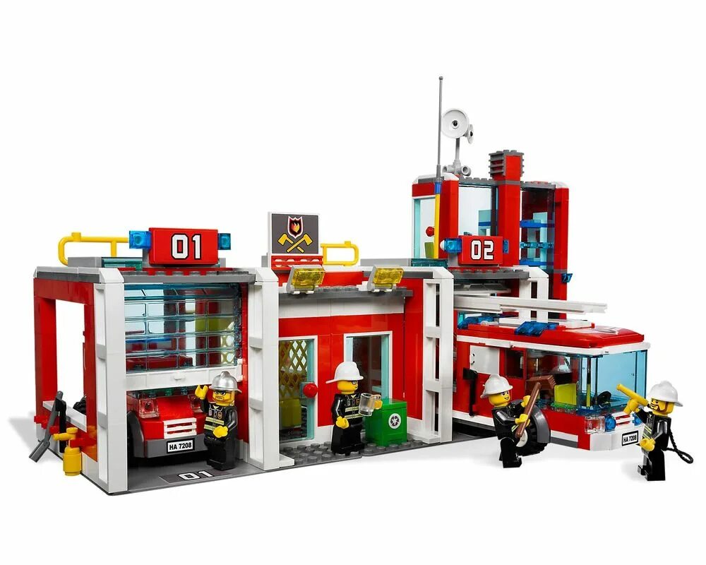 Сити пожарная. Лего Сити пожарная станция 7208. Лего Сити пожарное депо 7208. Лего пожарное депо 7208. LEGO пожарная станция 7208.