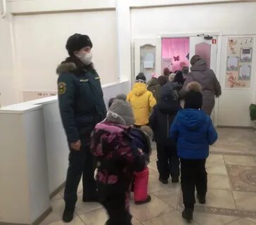 Пожарные учения в детском