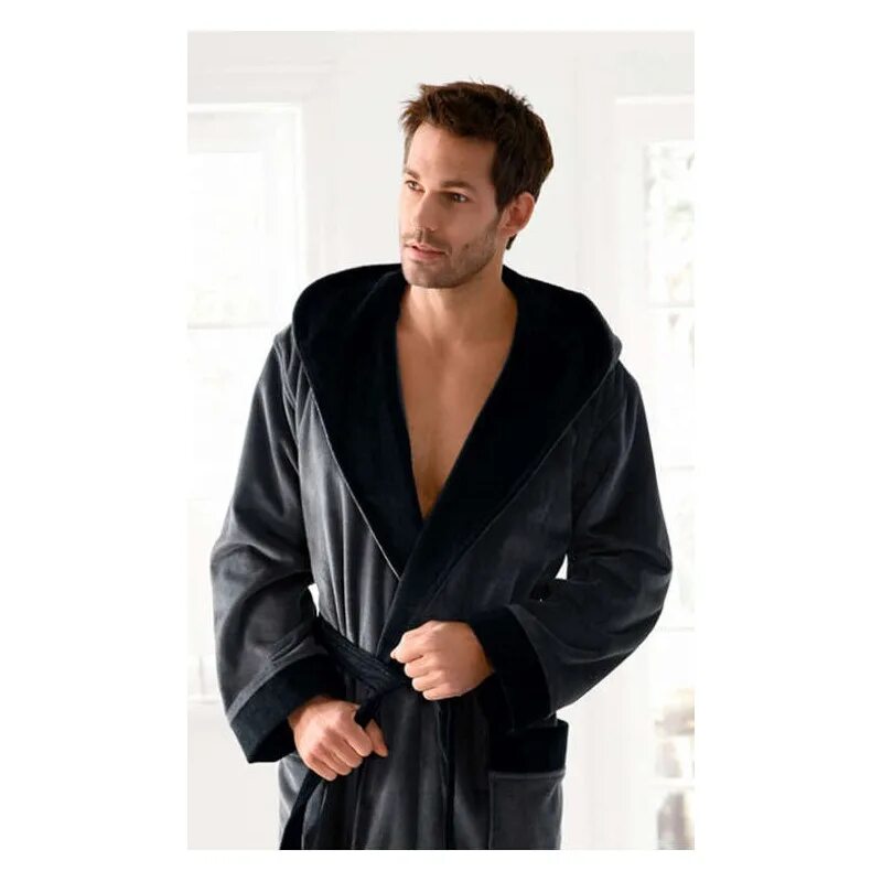 халат мужской для бани и сауны. синий). Baci abbracci одежда мужская. 1577). халат мужской велюровый fw1253.