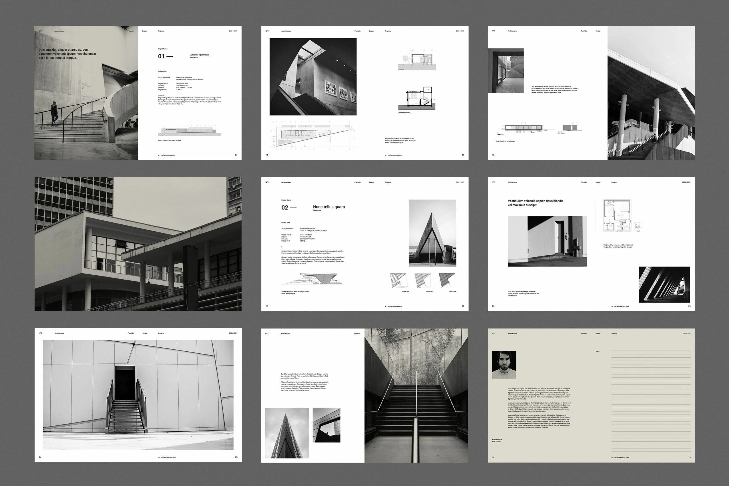 En page