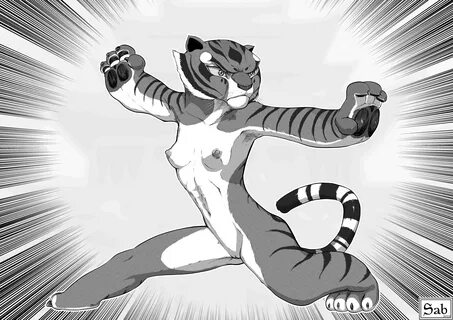 sabrotiger, master tigress, dreamworks, kung fu panda, hi res, anthro, brea...