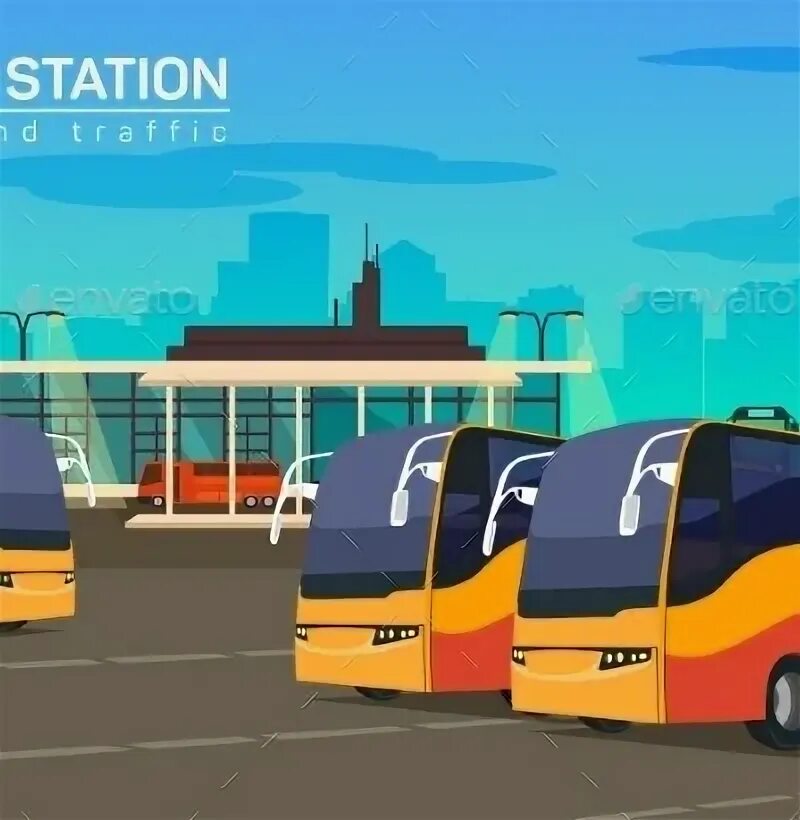 To the bus station