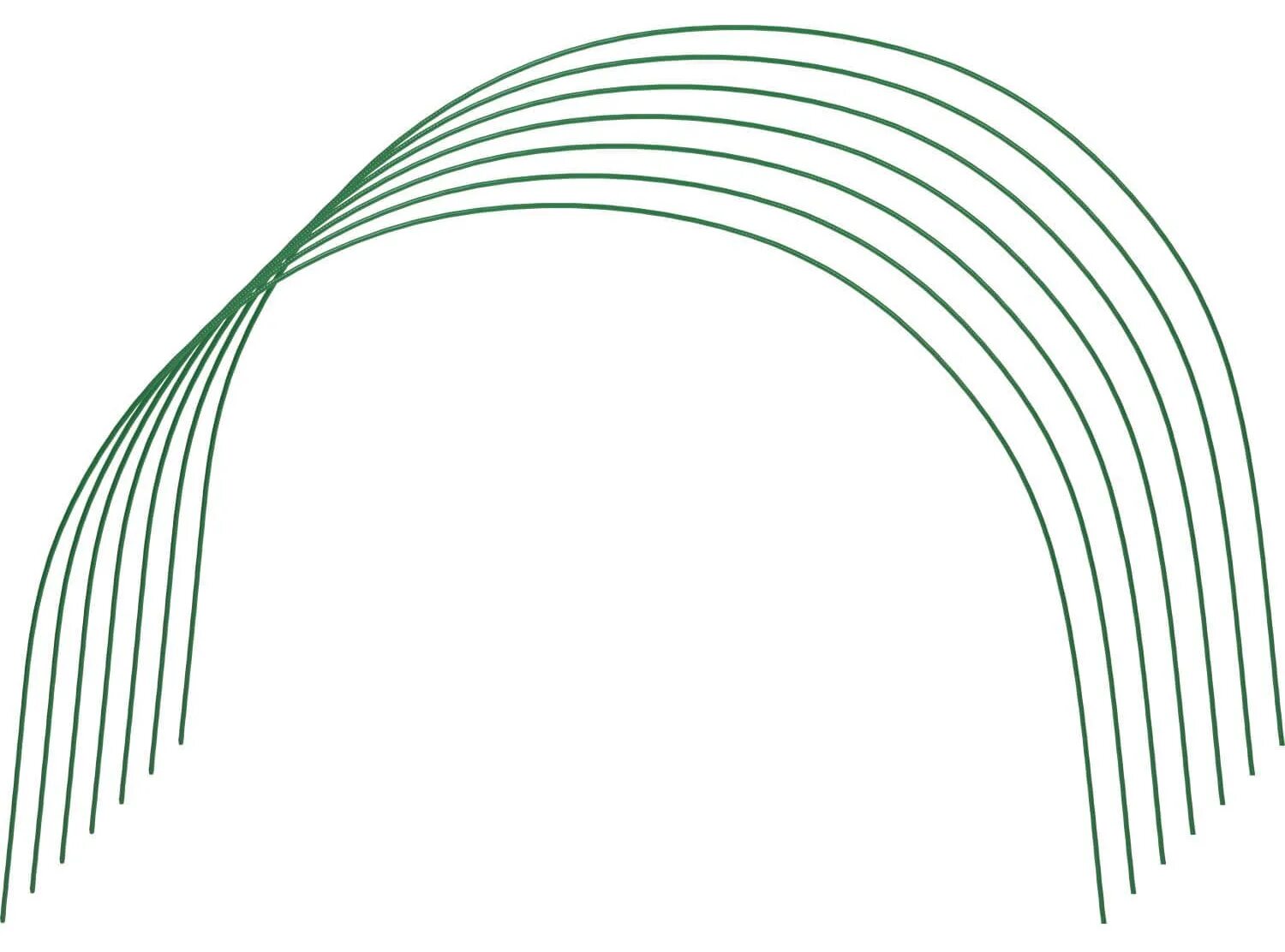Дуги д/парника 6шт 2м стальная труба в ПВХ д10мм. Дуги парниковые мет.4м (6шт). Дуги парниковые 2,5м металл в ПВХ (6шт в комплекте). Каркас для парника Grinda 422313-500.