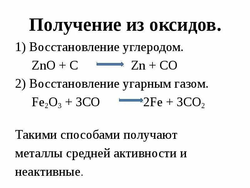 Co zn o. Восстановление металлов из оксидов углеродом. Восстановление металлов оксидом углерода 2. Восстановление металлов оксид углерода 4. Углерод восстанавливает металлы из оксидов.