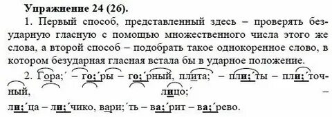 Упражнения 24 5 класс