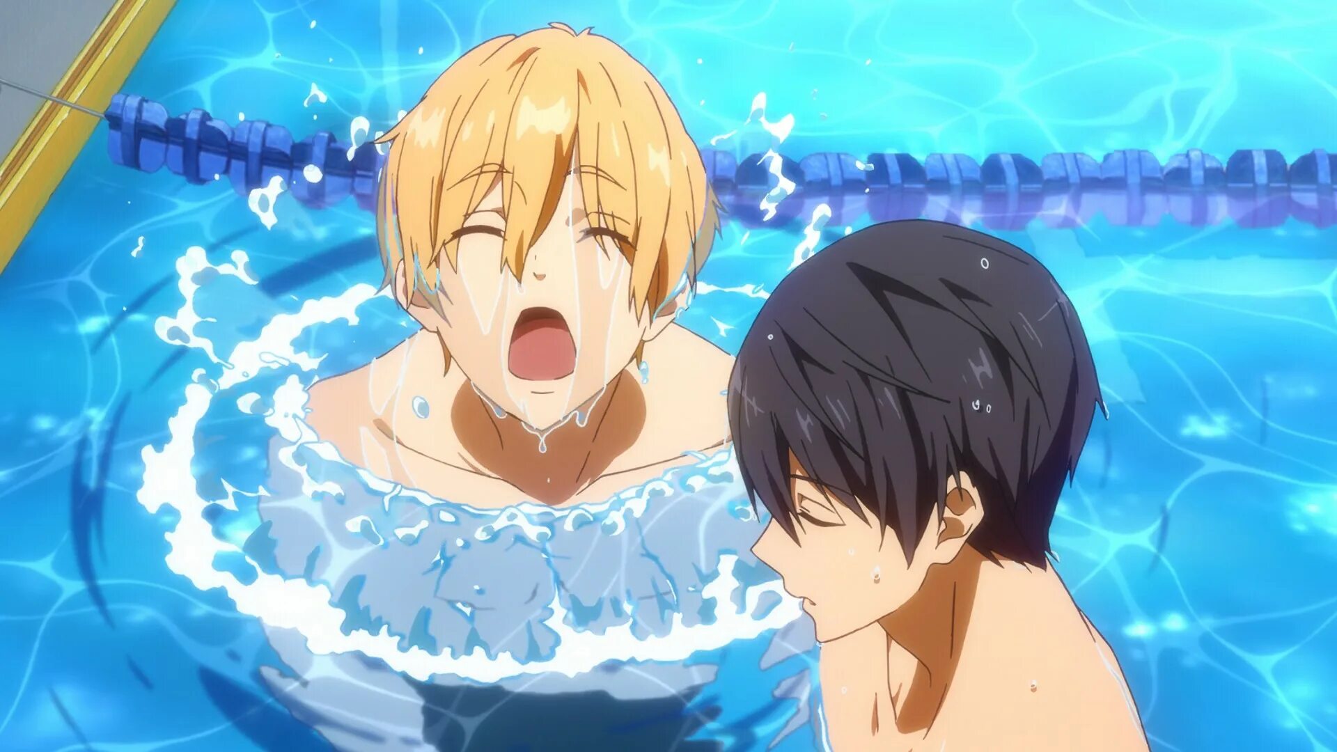 Аниме вольный стиль 1 сезон. Две стихии. Вода на прозрачном фоне аниме. Всплеск чар. Брызги краски.