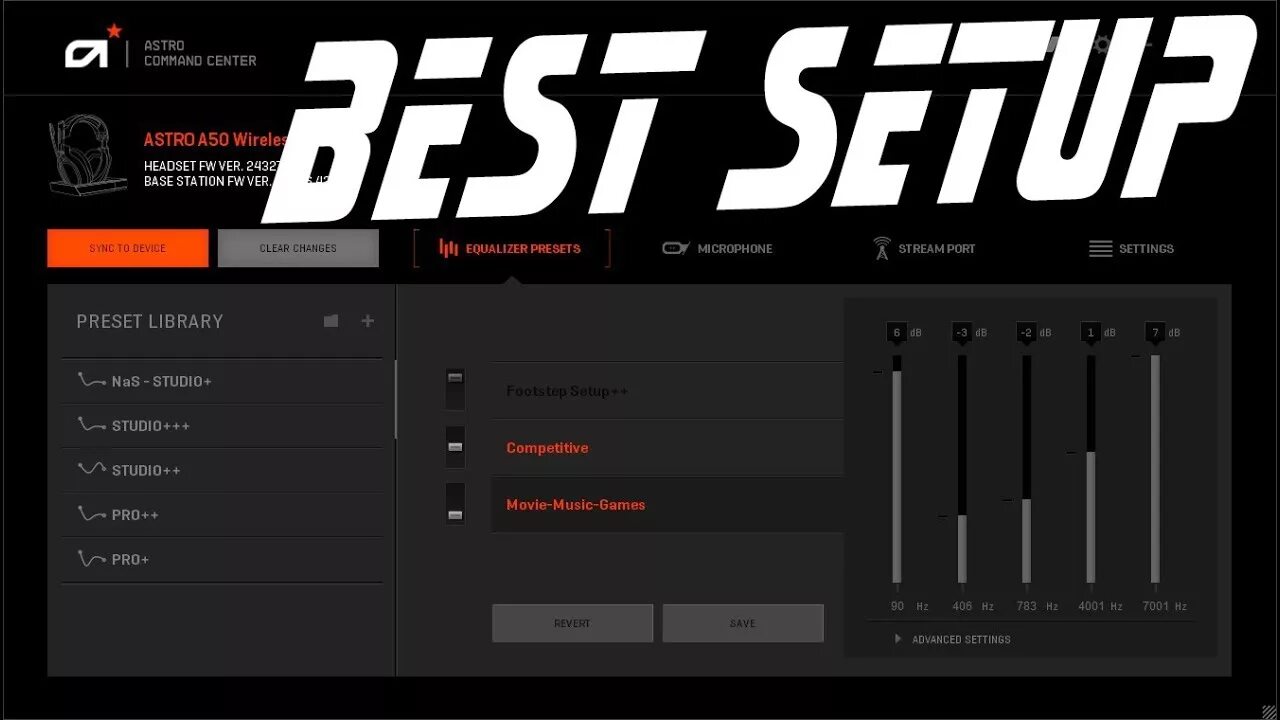 Как пользоваться астро. Game settings audio. black equalizer settings for fortnite. настройки astro rainbow six.