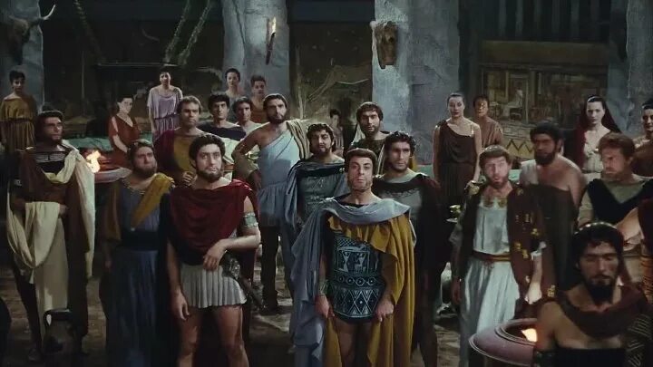 Странствия Одиссея. Приключения Одиссея (1954). Одиссей женихи