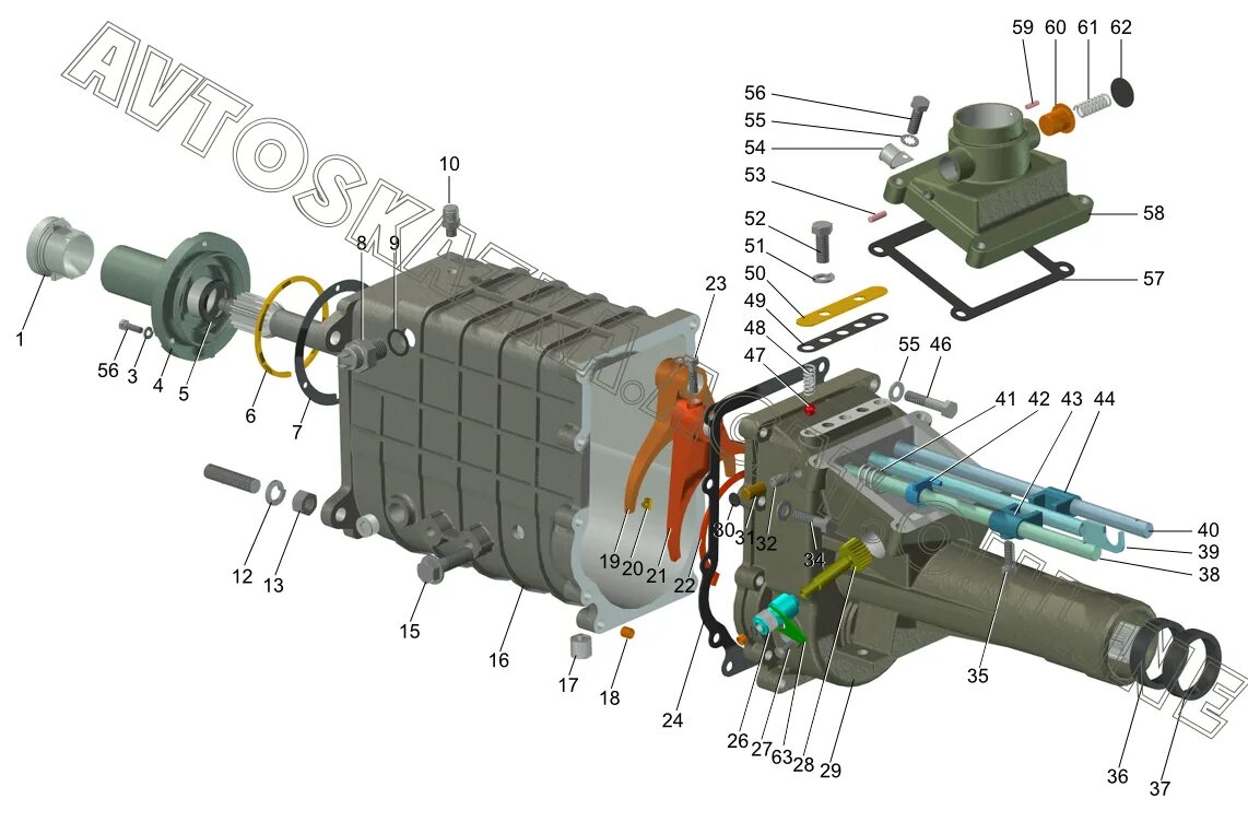 Картер ГАЗ-3302, Газель next КПП задний. Коробка передач Газель Некст (3302-1700010-60). КПП ГАЗ 3308 5-ступенчатая. Коробка КПП на Газель 3302.