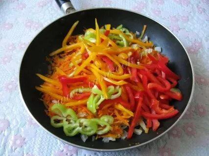 Закуска из перца и моркови