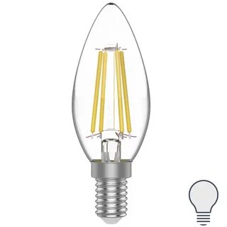 Лампа gauss e14 свеча