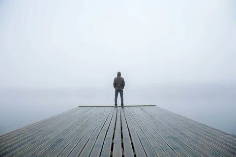 Alone at the edge of a universe