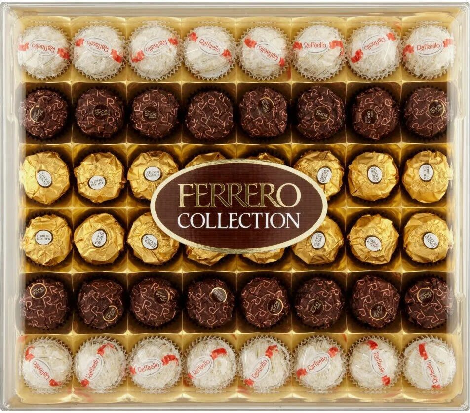Конфеты в коробках ассортимент. Ferrero Rocher 48 штук. Шоколадка Ферреро Роше. Ferrero Rocher шоколад. Шоколадки Рафаэлло и Ферреро Роше.