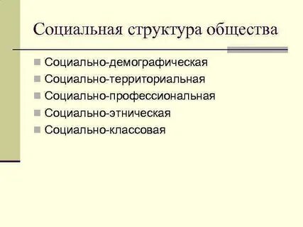 Территориальные соц группы