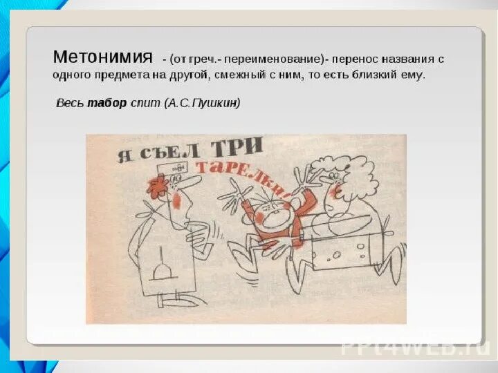 Метонимия определение и примеры Метонимия определение и примеры