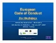 Eu code. Code of conduct examples.