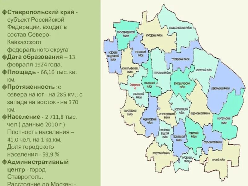 Сведения ставропольского края