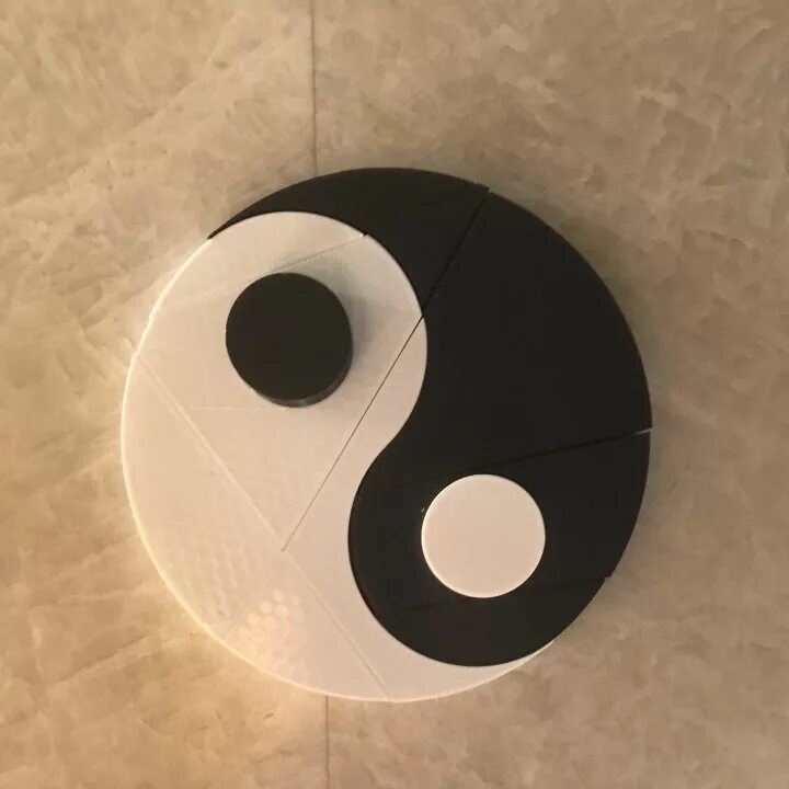 Пазл инь янь. Yin yang головоломка. деревянные пазлы инь и ян. yin and yang 3d model.