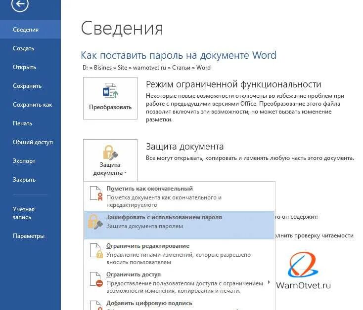 Как открыть файл ворд для редактирования. Как установить пароль на файл. защита документа word. защита документа в ворде. как поставить пароль на документ.