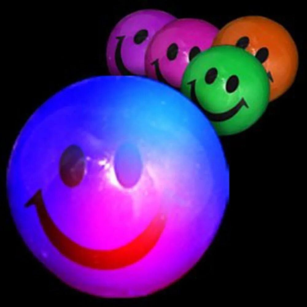 Ап шаре. Шарики настроения. Разноцветные мячики танцуют. Танец с мячиками. Неоновый улыбающийся смайлик.