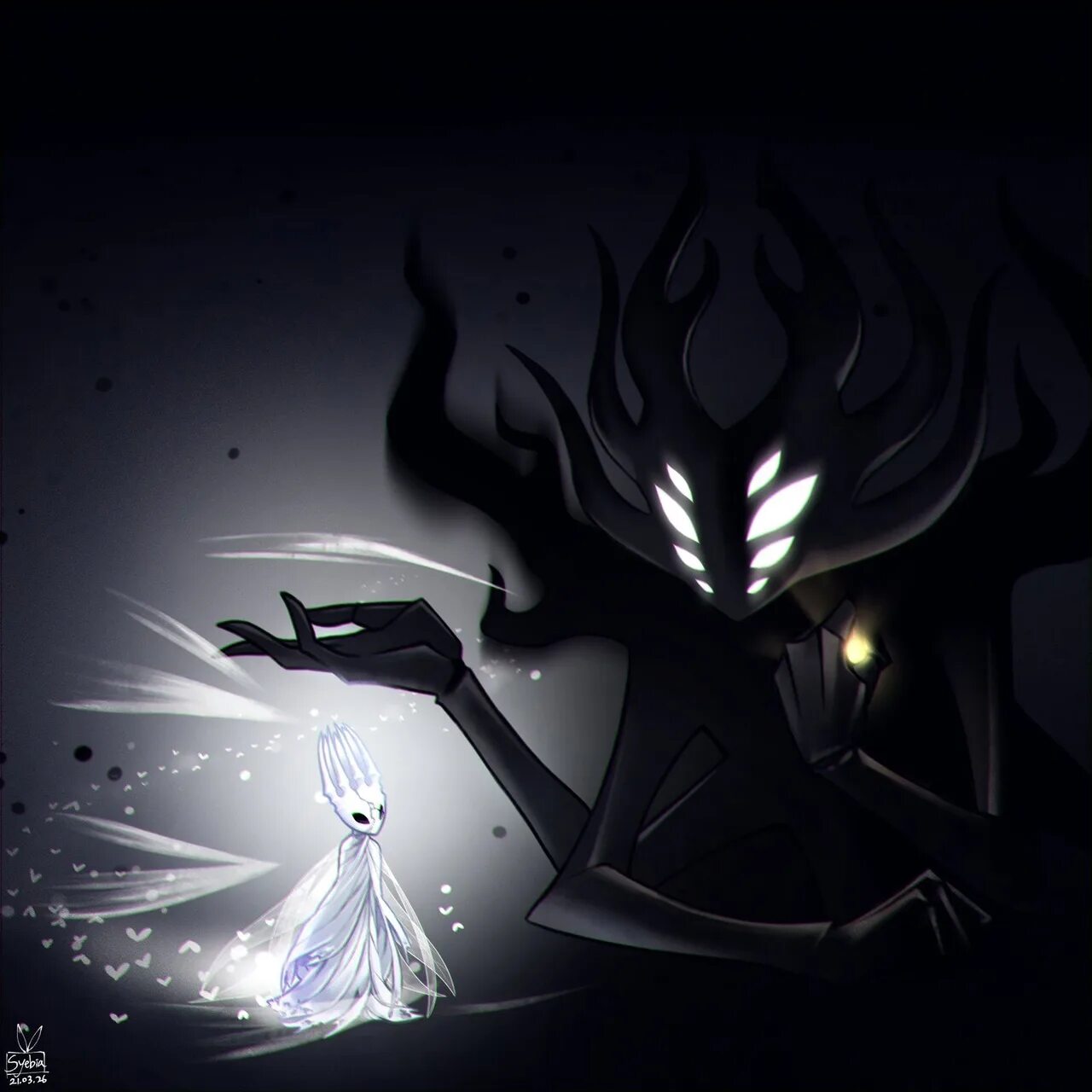 Hollow knight god. Холлоу Найт бледный Король. Повелитель теней Hollow Knight.