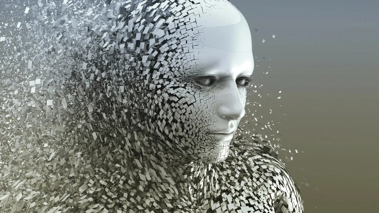 Разработала уникальное. Искусственный интеллект. Человек рассыпается. Лицо искусственного интеллекта. Цифровое лицо.