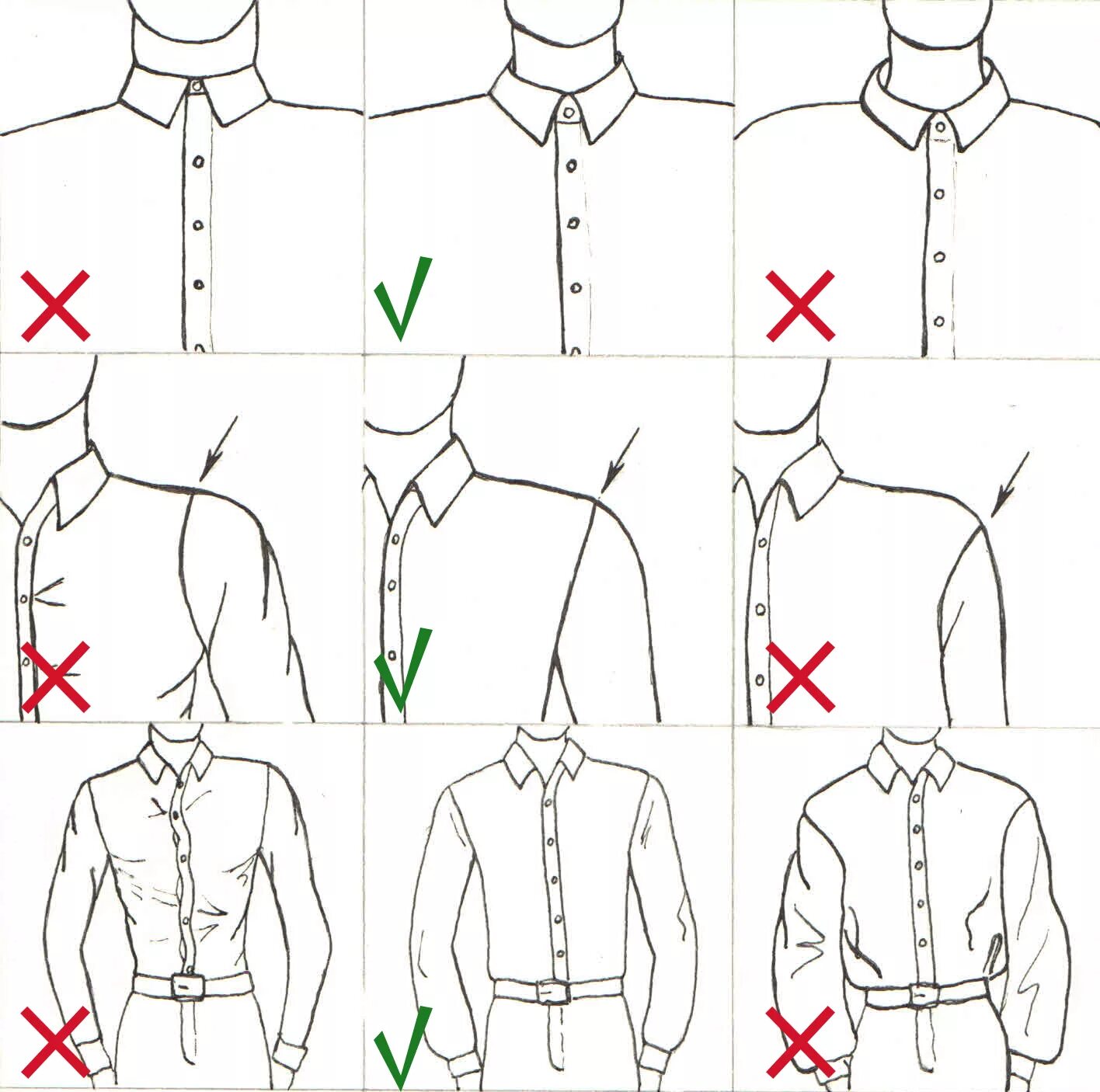 Правильно выбрать рубашку. Как правильно выбрать рубашку мужчине. Воротник рубашки референс. Правильная посадка мужской рубашки. Правильная по размеру мужская рубашка.