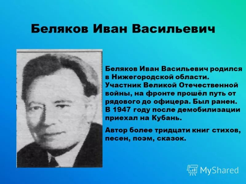 Писатели кубани второй половины 19 века. Писатели и поэты Кубани. Беляков писатель Кубани.