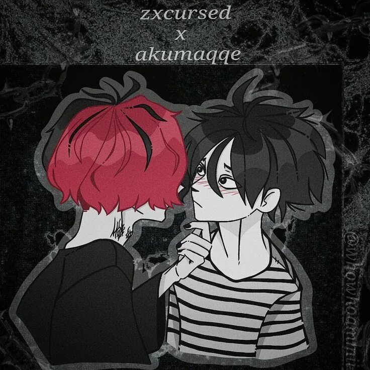 Hikikomori kai x zxcursed. ZXCURSED И akumaqqe. Akumaqqe арты. ZXCURSED И akumaqqe арты. Акума и курсед арт.