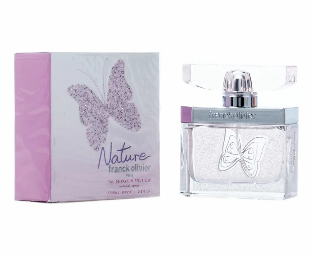 Духи nature Franck Olivier. Франк Оливер натур духи. Franck Olivier White Touch Lady 50ml EDP. Духи Франк Оливер бабочка.