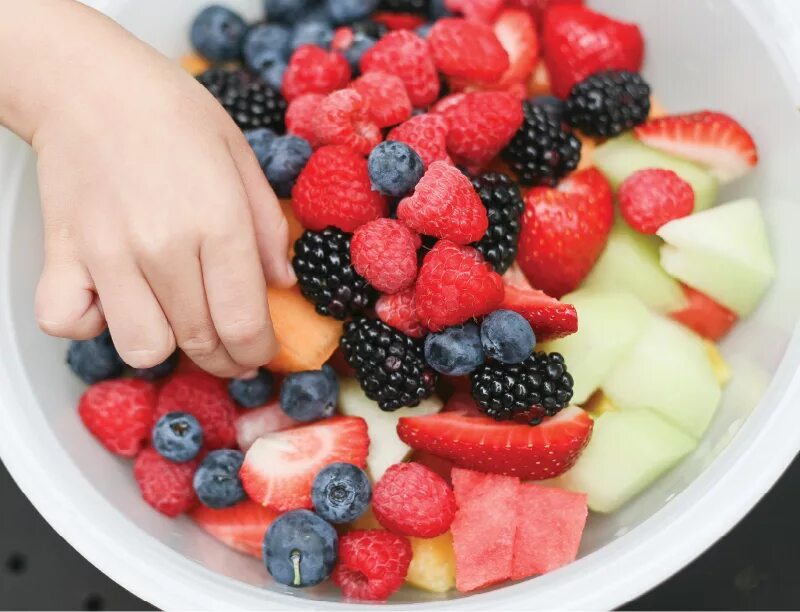 Taking fruit