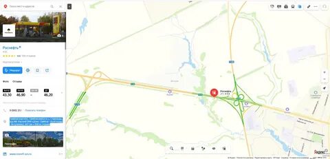Заправки на трассе м4 на карте