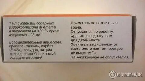 Гидрокортизон рихтер суспензия инструкция