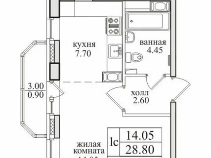 Спб парнас однокомнатная