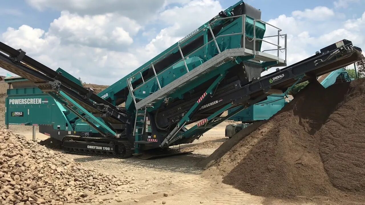 Видео 1700. Грохот Powerscreen 1700. Грохот Chieftain 1700. Terex-Chieftain 2100x. Powerscreen Chieftain 2100x смазка.