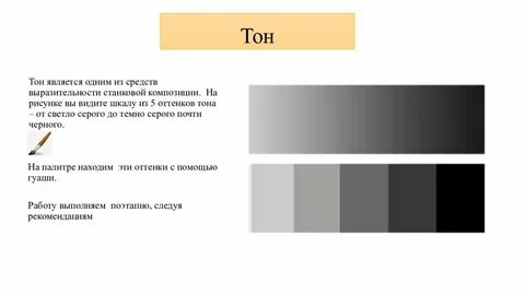 Соотношение тонов