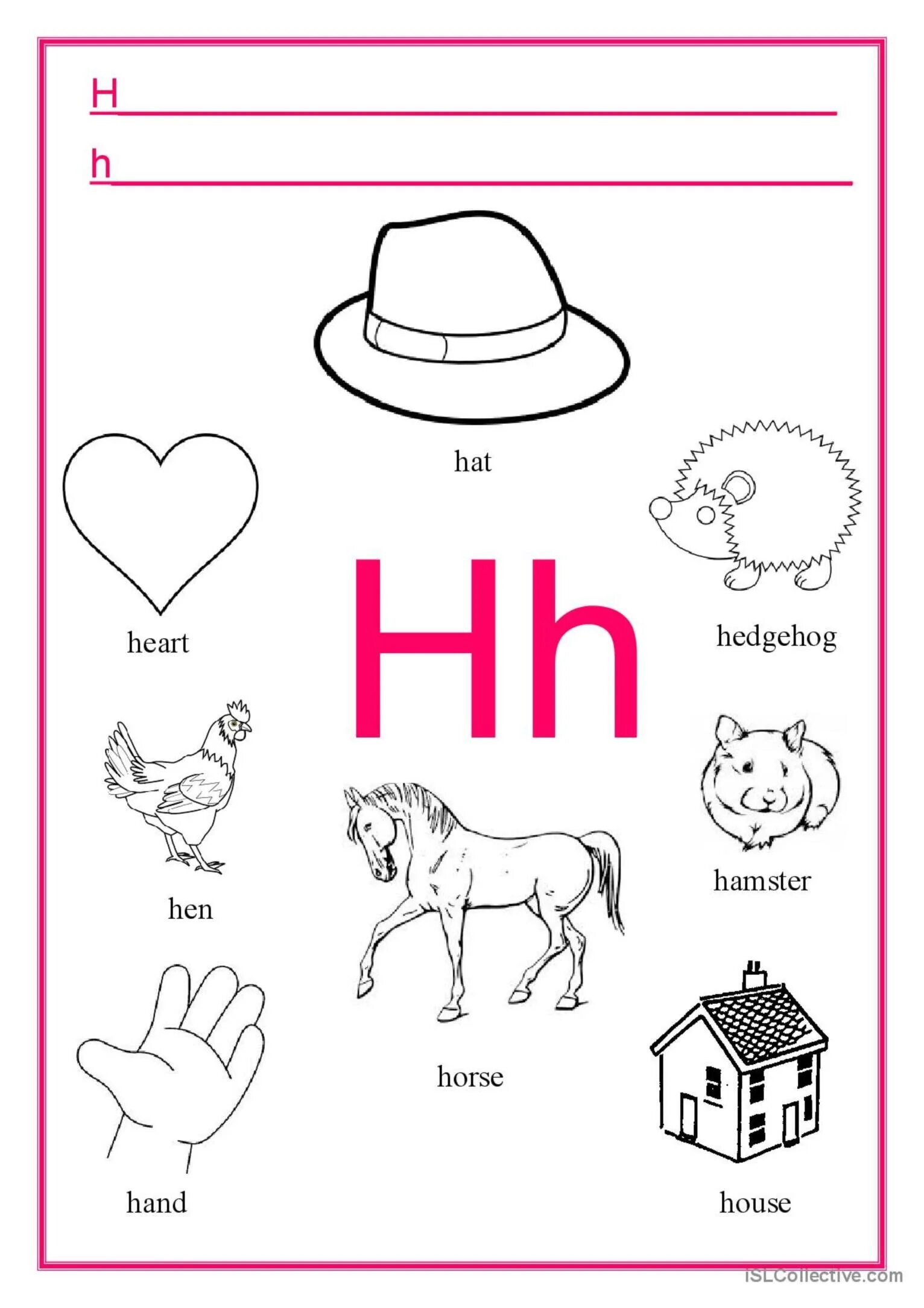 Слова начинающиеся на h. Слова на букву h на английском. Задания на букву h на английском. Английская буква h упражнения. Английский для детей буква н.