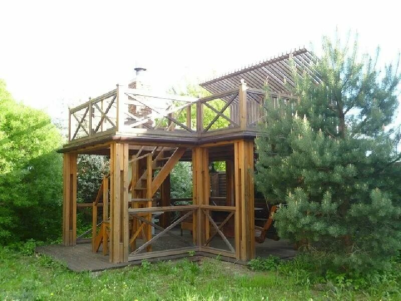 Двухэтажные беседки для дачи фото GAZEBO AND PAVILION Bali prefab house pavilion villa and gazebo Bali house, Hut