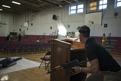 During the shooting