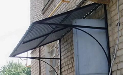 Козырек над входом своими руками