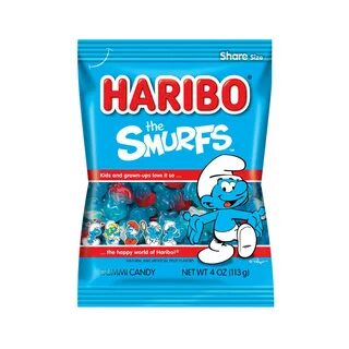 Haribo, The Smurfs, Gummy Candy (4 Ounce, 12 Count) - Volt Candy.