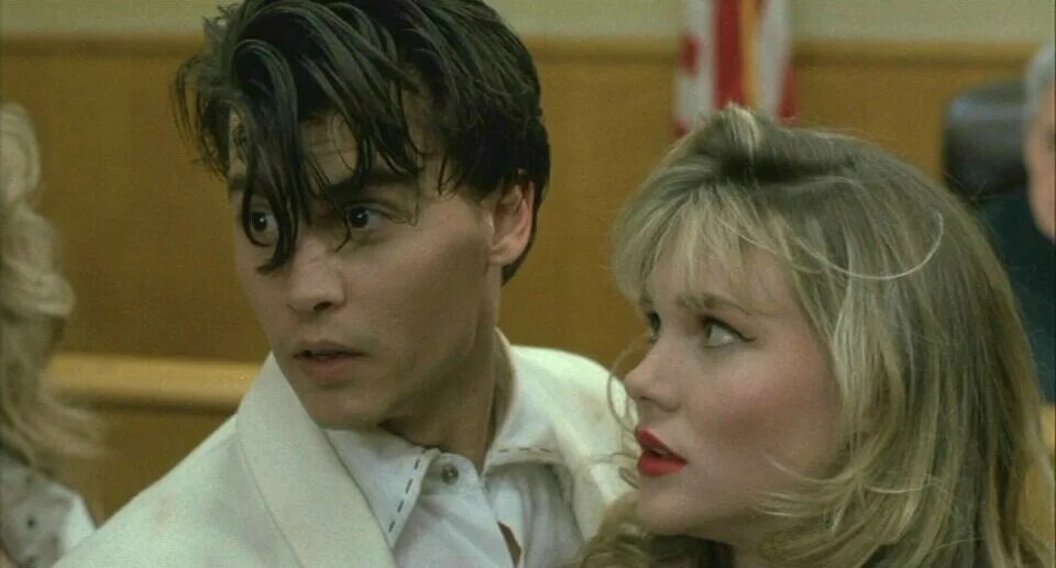 джонни депп плакса. джонни депп в фильме плакса. джонни депп 1990. плакса депп.